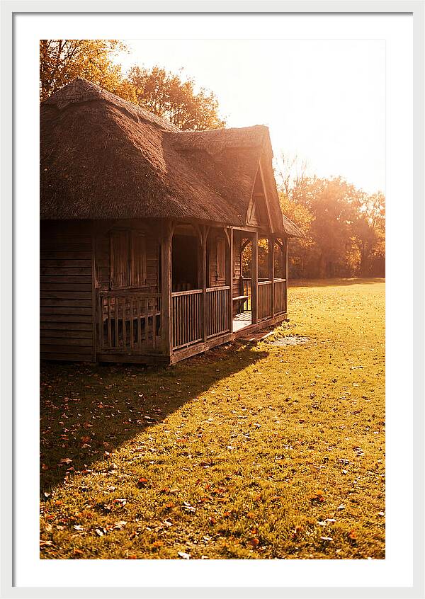 Traditional Wooden Cricket Pavilion