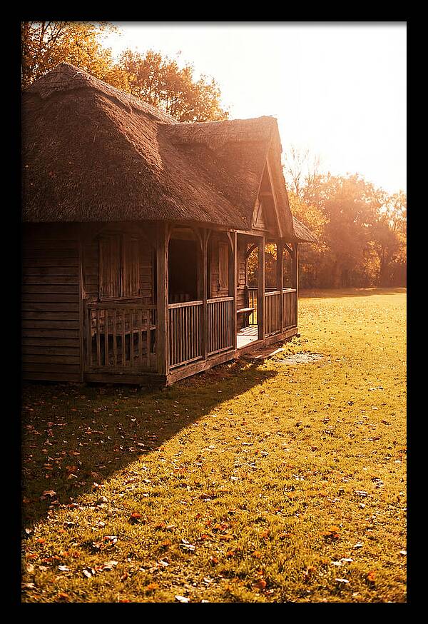 Traditional Wooden Cricket Pavilion