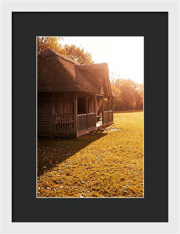 Traditional Wooden Cricket Pavilion