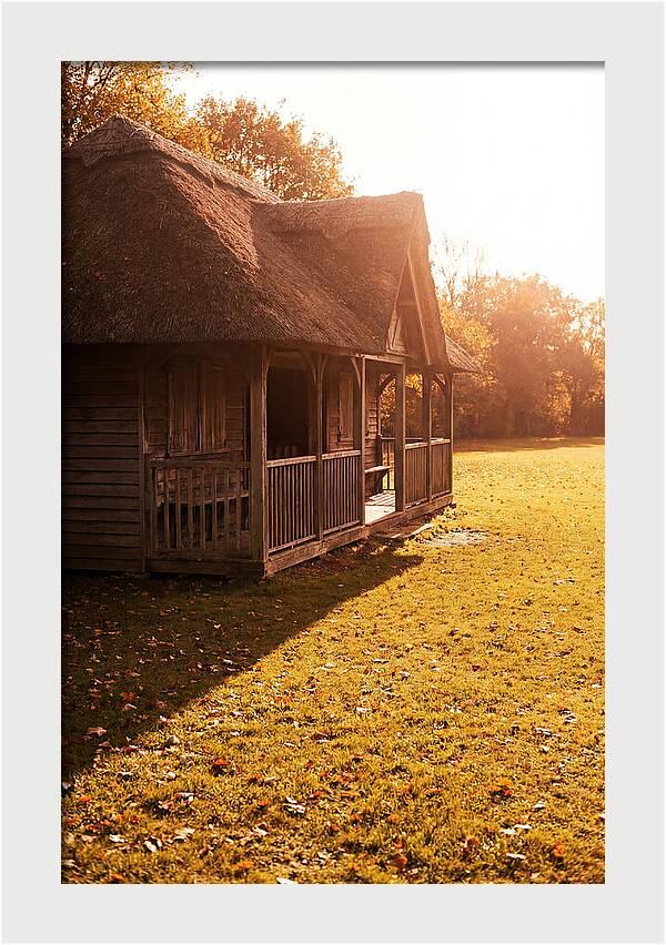 Traditional Wooden Cricket Pavilion