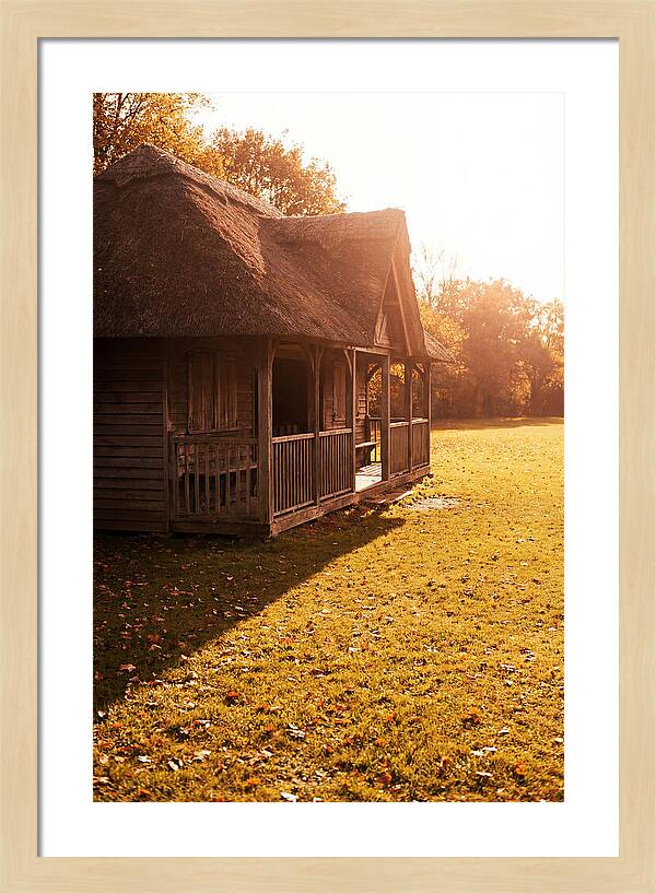 Traditional Wooden Cricket Pavilion
