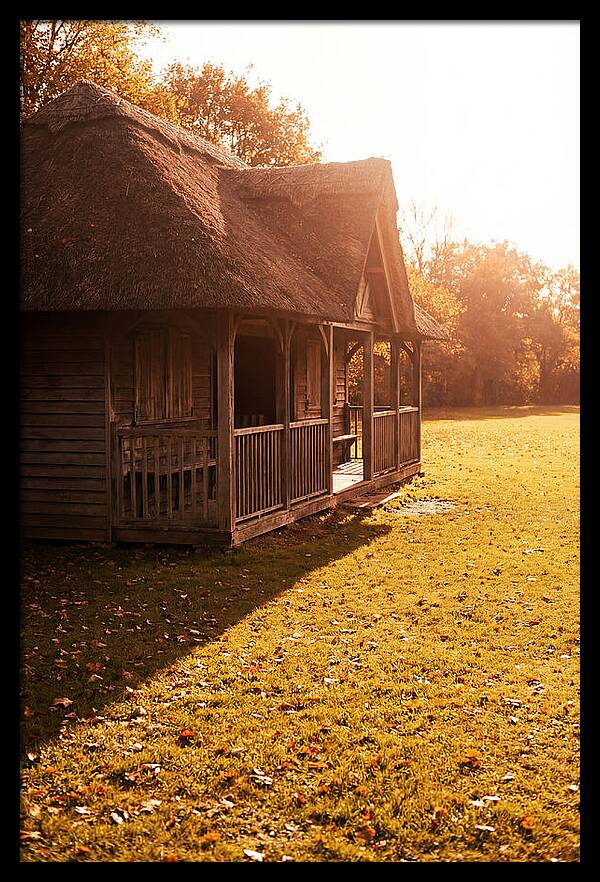 Traditional Wooden Cricket Pavilion