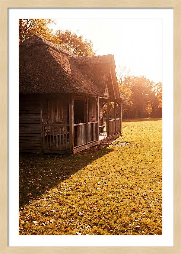 Traditional Wooden Cricket Pavilion