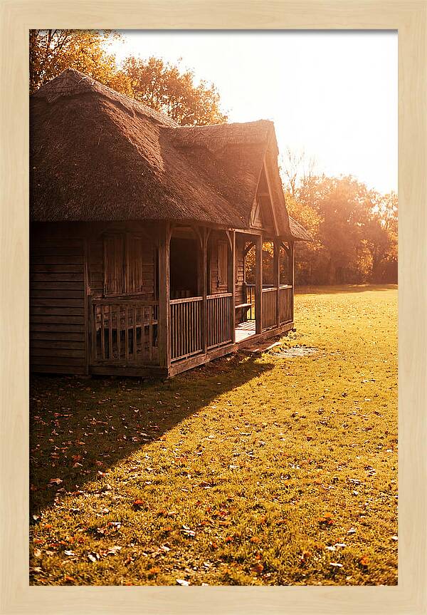 Traditional Wooden Cricket Pavilion