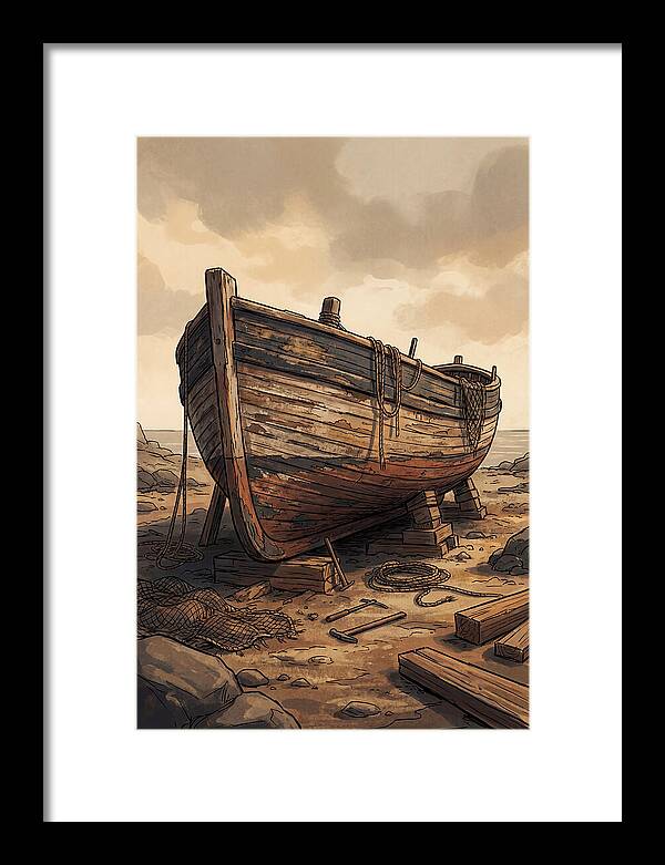 Traditional Wooden Fishing Smack