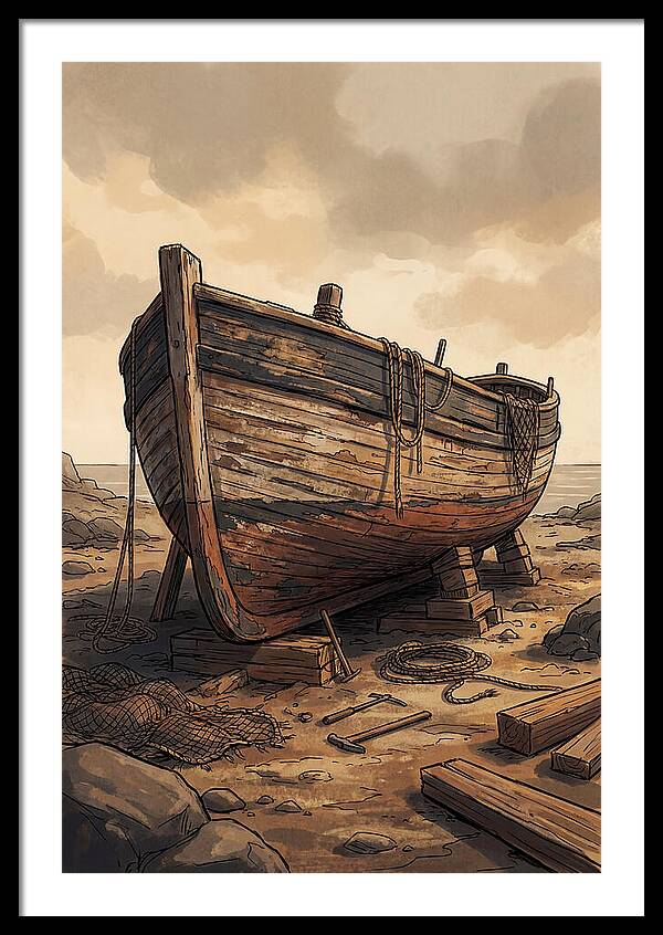 Traditional Wooden Fishing Smack