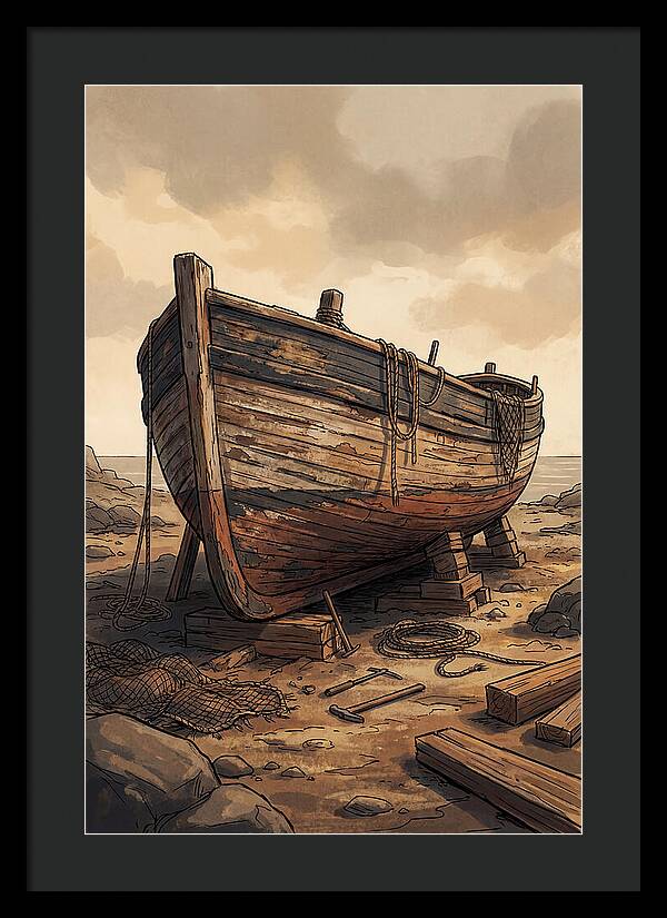 Traditional Wooden Fishing Smack