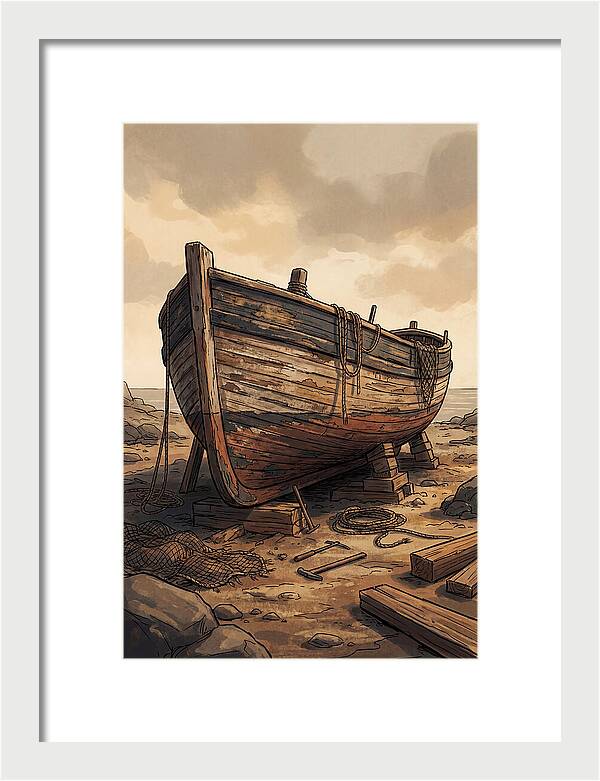 Traditional Wooden Fishing Smack