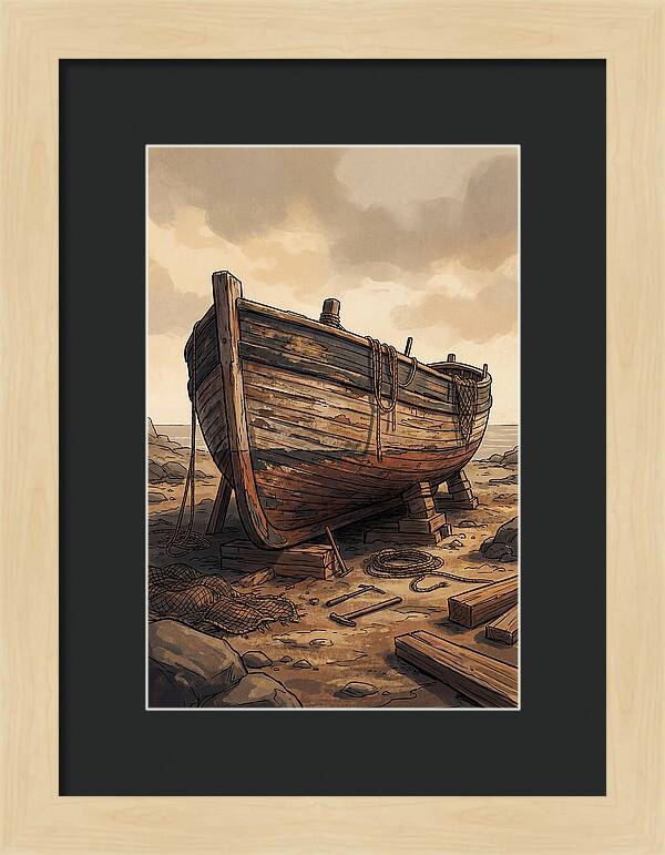 Traditional Wooden Fishing Smack