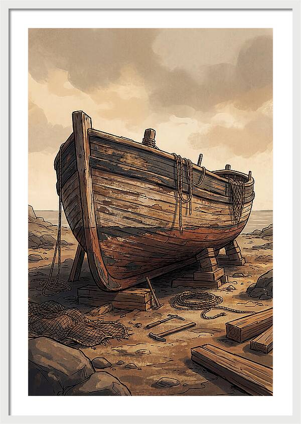 Traditional Wooden Fishing Smack