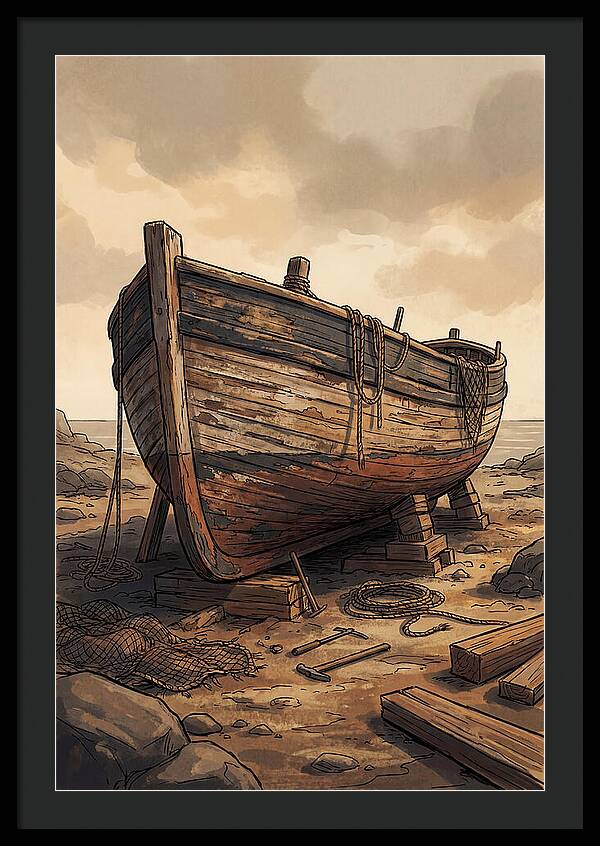 Traditional Wooden Fishing Smack