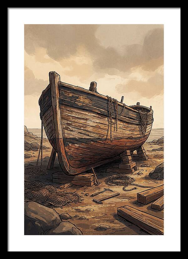Traditional Wooden Fishing Smack