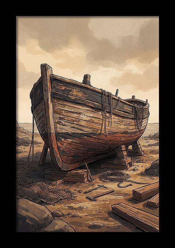 Traditional Wooden Fishing Smack