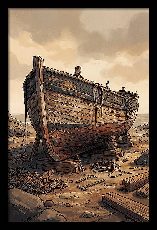 Traditional Wooden Fishing Smack