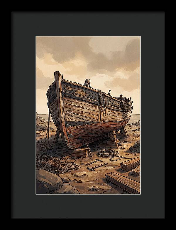 Traditional Wooden Fishing Smack