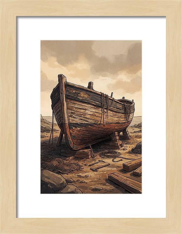 Traditional Wooden Fishing Smack