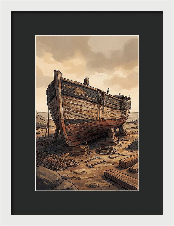 Traditional Wooden Fishing Smack