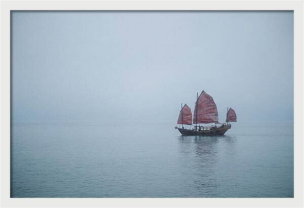 Traditional Wooden Junk Boat