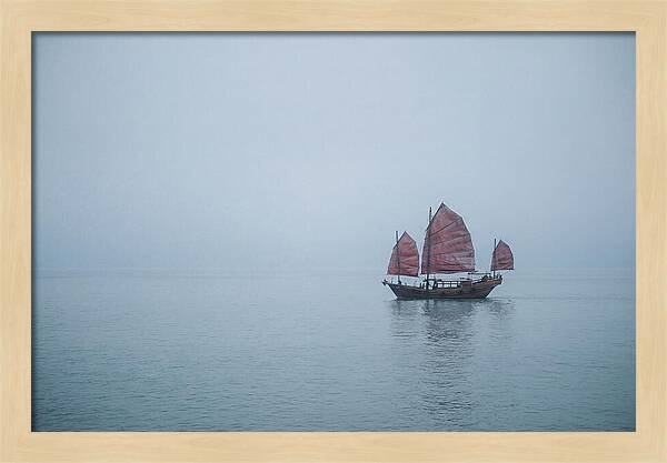 Traditional Wooden Junk Boat