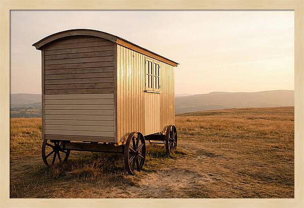 Traditional Wooden Shepherd Hut