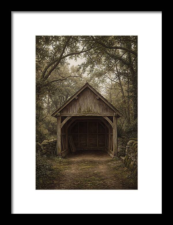 Traditional Wooden Wagon Shed