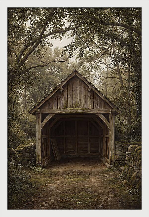Traditional Wooden Wagon Shed