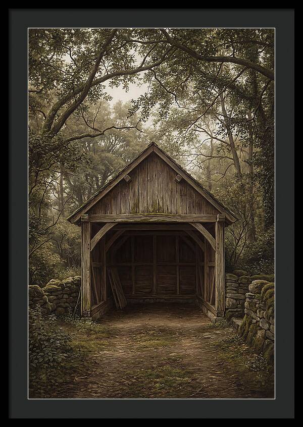 Traditional Wooden Wagon Shed