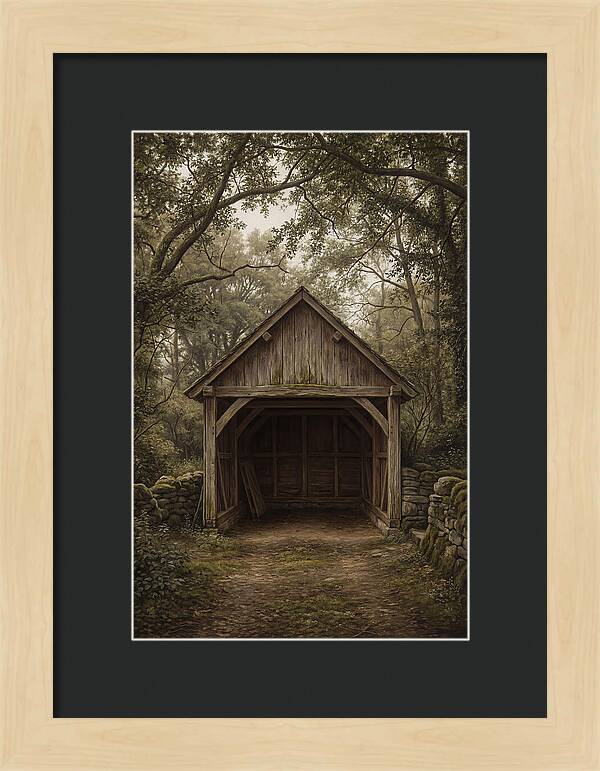 Traditional Wooden Wagon Shed