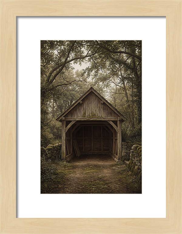 Traditional Wooden Wagon Shed