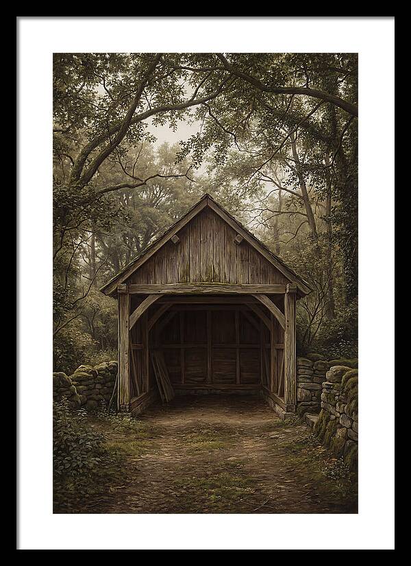 Traditional Wooden Wagon Shed