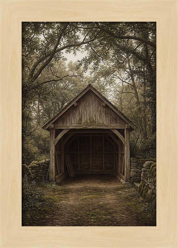 Traditional Wooden Wagon Shed