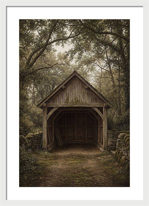 Traditional Wooden Wagon Shed