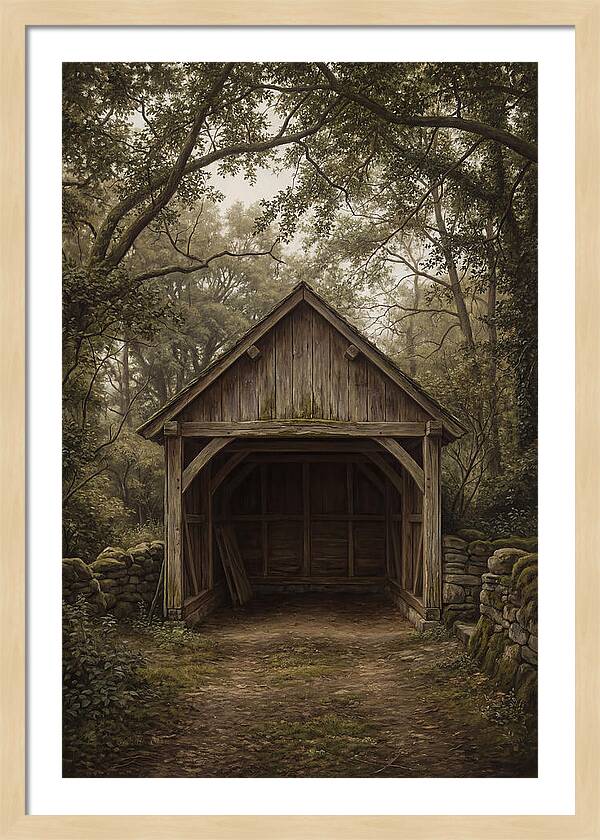 Traditional Wooden Wagon Shed