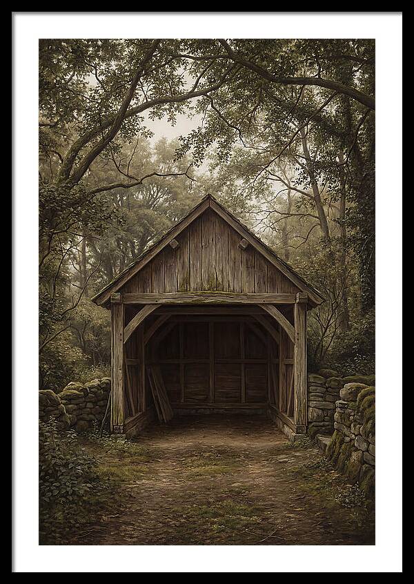 Traditional Wooden Wagon Shed
