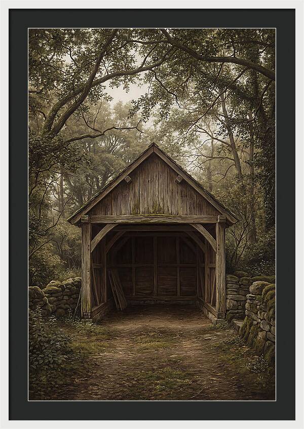 Traditional Wooden Wagon Shed