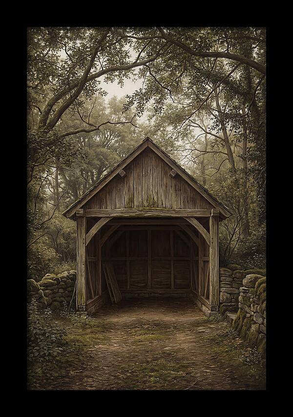 Traditional Wooden Wagon Shed