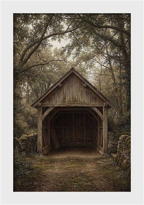 Traditional Wooden Wagon Shed