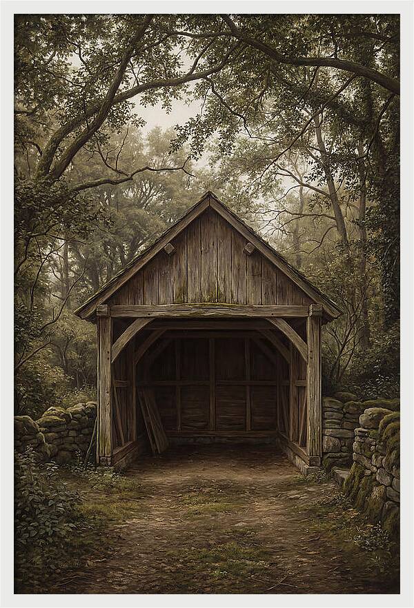 Traditional Wooden Wagon Shed