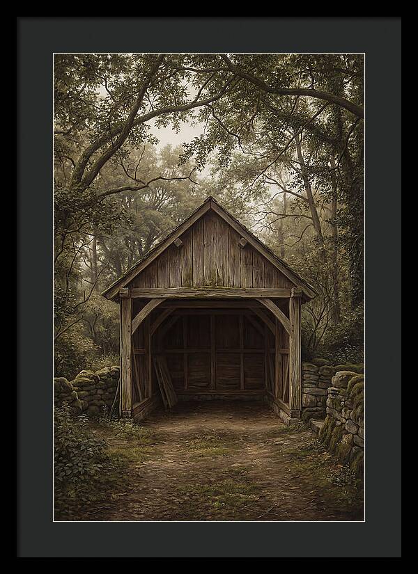 Traditional Wooden Wagon Shed