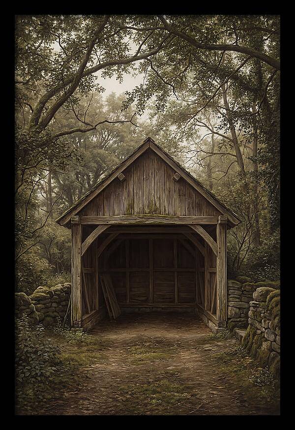 Traditional Wooden Wagon Shed
