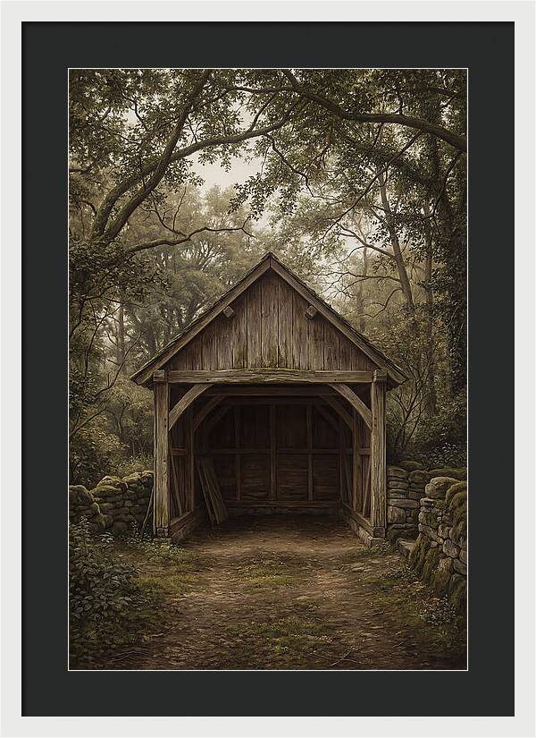 Traditional Wooden Wagon Shed