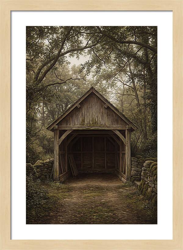 Traditional Wooden Wagon Shed