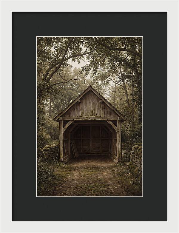 Traditional Wooden Wagon Shed