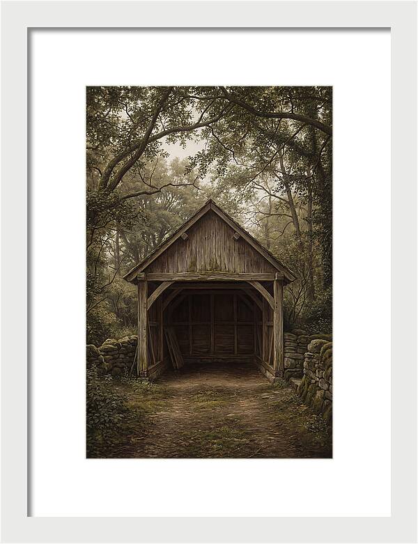 Traditional Wooden Wagon Shed