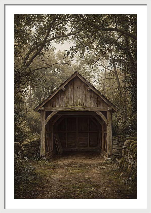 Traditional Wooden Wagon Shed