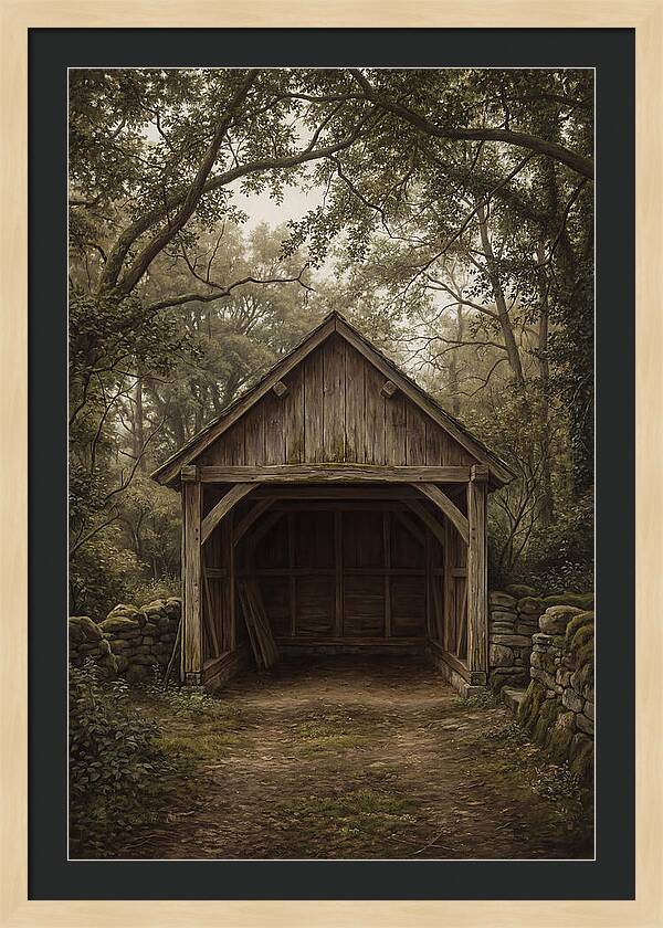 Traditional Wooden Wagon Shed