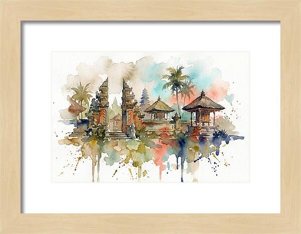 Tranquil Balinese Temple Scene