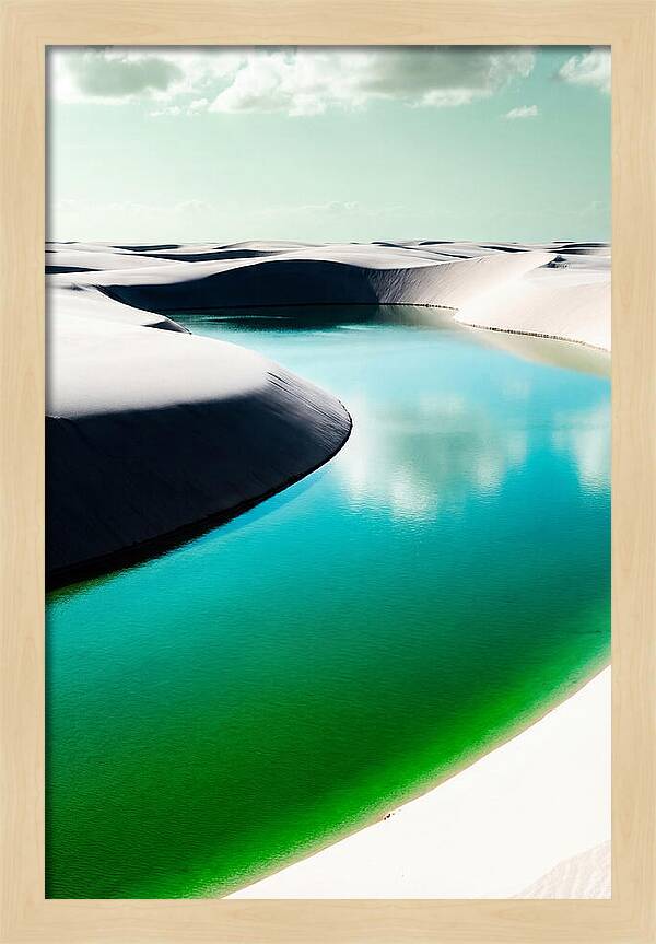 Tranquil Beauty Of Lencois Maranhenses