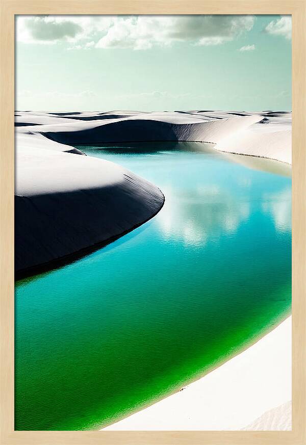 Tranquil Beauty Of Lencois Maranhenses