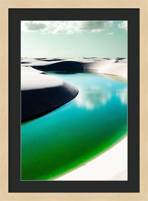 Tranquil Beauty Of Lencois Maranhenses